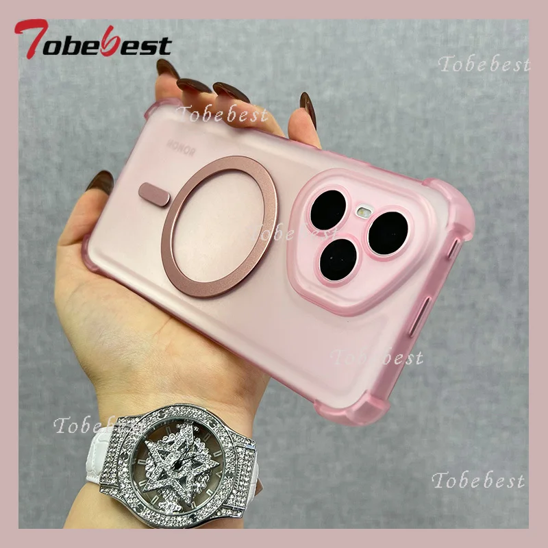 Shockproof Magnetic Wireless Charging Clear Case