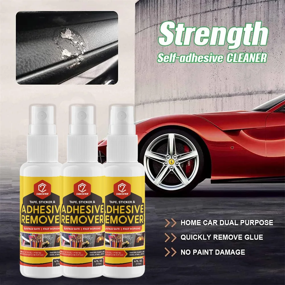 Cubicseven Multifunction Quick Adhesive Remover Strength Label Wall Sticker Glue Removal Car Glass Window Label Cleaner Spray
