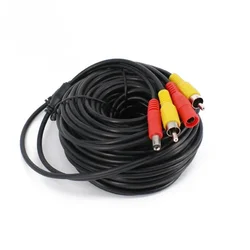 Versatile 12V DC Power and Video Extension Cable for Security and Surveillance Systems (Available in Multiple Lengths)