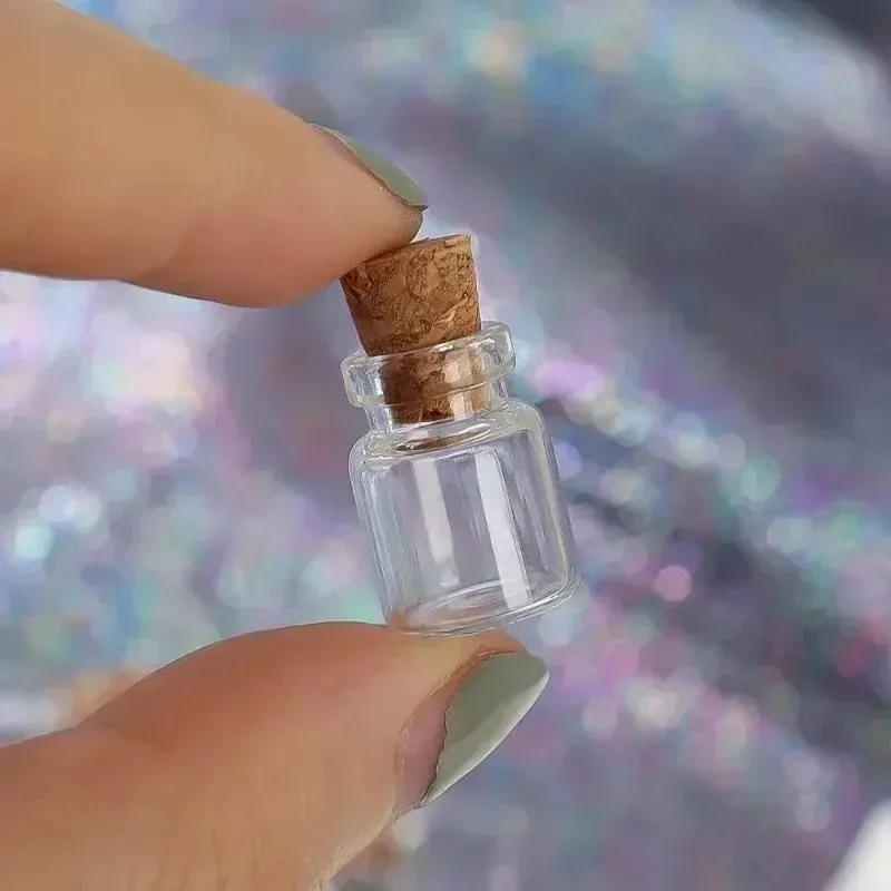 Description Picture 6 of itemWholesale Mini Glass Bottles DIY Transparent Empty Message Wishing Bottle with Cork for Birthday Wedding Party Home Decor Favors