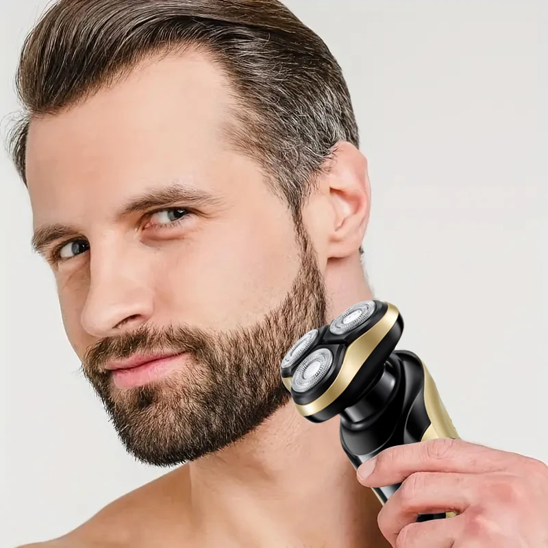 Electric Shaver 3-in-1 USB men's Floating Blade With Sideburns and Nose Hair Trimmer electric shaver