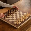 Chess Set - Magnetic Foldable Portable Solid Wood Chess Board - Educational Games for Students and Kids - Christmas Gift 1