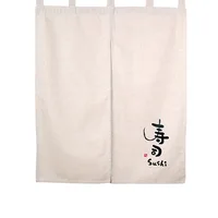 Japanese Style Door Curtain Restaurant Sushi Shop Decorative Half Curtain Cotton Linen Door Curtain Noren 2