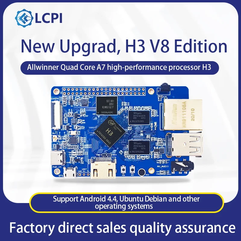 LCPI Linux Android AI Open Source Maker H3 Development Board PK Raspberry Pi lcpi allwinner d1 development board 64 bit risc v linux sbc support tina debian system