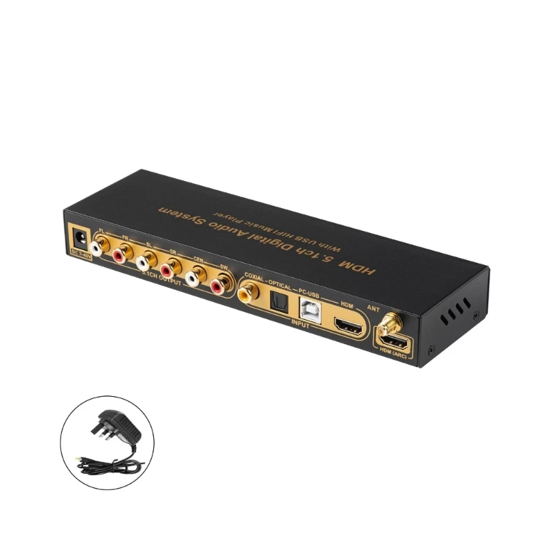 Decodificadores de Som de 5.1 Canais Leitor Usb Que Alterna Automaticamente para os Últimos Decodificadores de Funções de Ud851b - Image 2