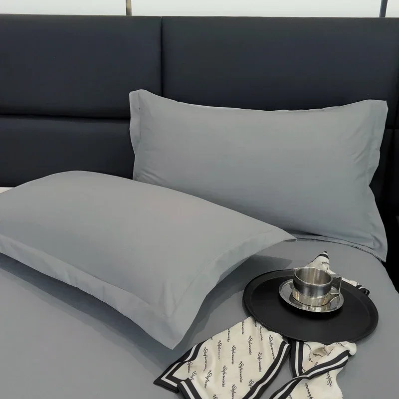 1Pcs Bed Pillowcase Solid Color Comfortable Pillow Cover For Bed Throw Car Sofa Cushion Cover Home Pillow Case 48x74cm
