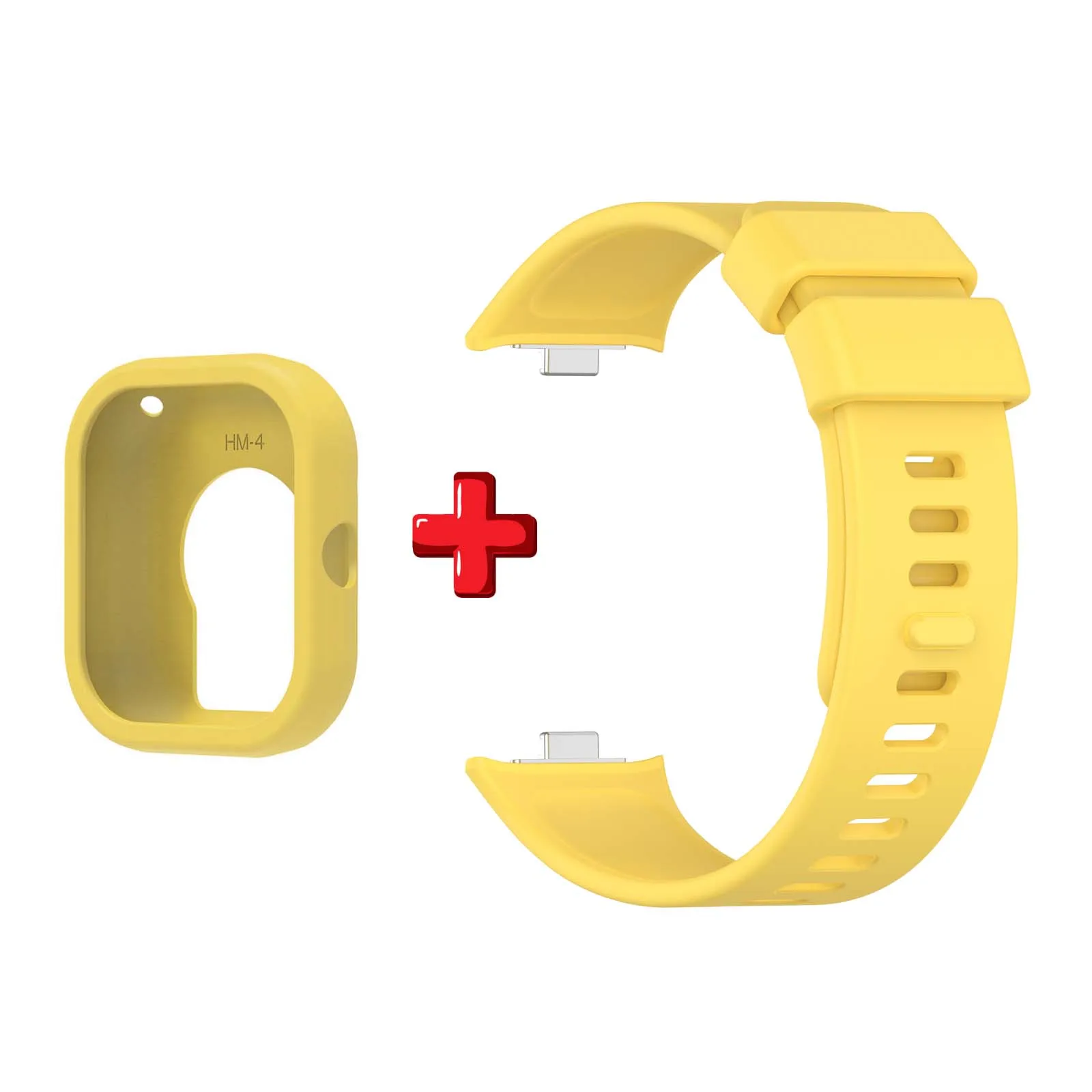 Silicone Watch Strap with Protective Case and Shockproof Screen Protector Cover