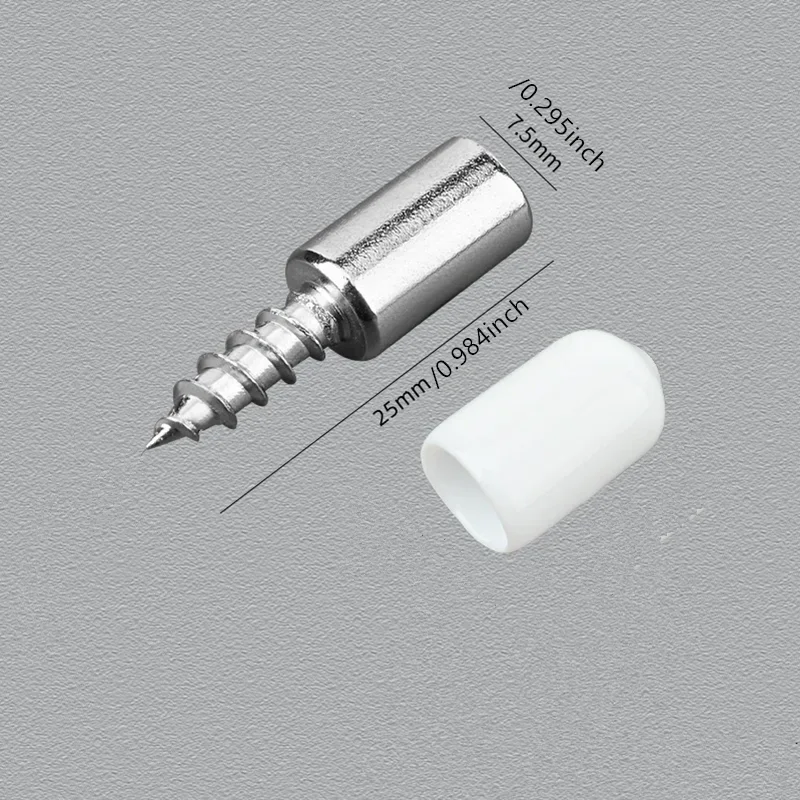 Shelf Bracket 16/32/64Pcs Self Tapping Screws Support Pegs Glass Wood Peg Heavy Duty Floating