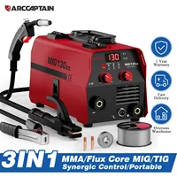 ARCCAPTAIN 3 в 1 полуавтоматический сварочный аппарат MIG MAG Lift TIG MMA 130A 230V Synergy Tool IGBT инверторный сварочный аппарат для пайки утюга