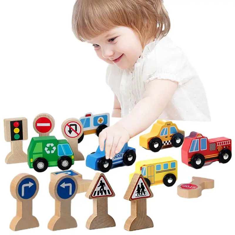 

Toddler Wooden Car Set Creative Wooden Train Set Toy Kid Educational Learning Toys Suitable For Kids Teens And Children For Home