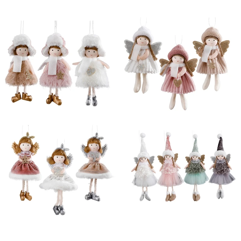 

Прекрасная плюшевая кукла, украшение, уникальная рождественская елка, вешалки, декор, плюшевая кукла, подвеска, идеально для