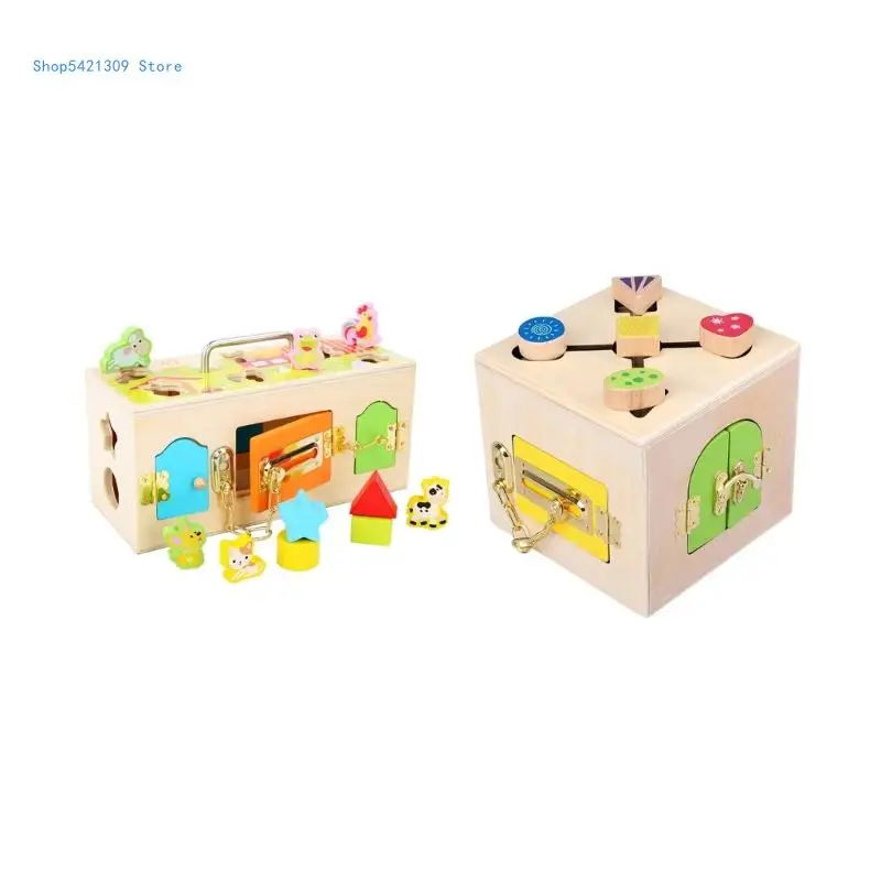 

85WA Children Basic Life Skills Training Toy Unlock Learning Toy for Kids Self-Play