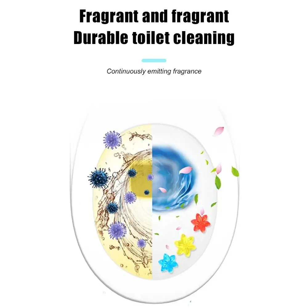 Gel Flower Toilet Cleaner New Air Freshener Needle Detergent Home Bathroom Tools Remove Odors Aroma Toilet Cleaning Detergent