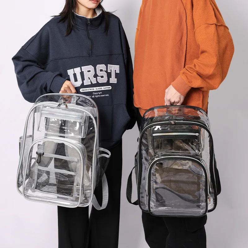 Heavy Duty Clear Backpack See Through Backpacks Transparent Clear Large SchoolBag School Work Stadium Security Travel Sporting AliExpress