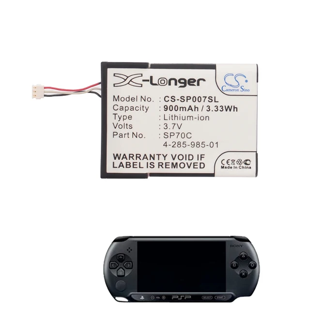 Reemplazo de batería compatible con Sony PSP E1000, PSP E1002, PSP E1004,  PSP E1008