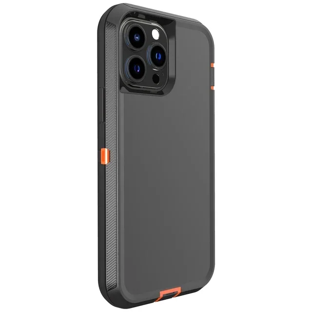 Luxury 3-in-1 Shockproof Armor Case with Soft Bumpers and Protective Hard Cover