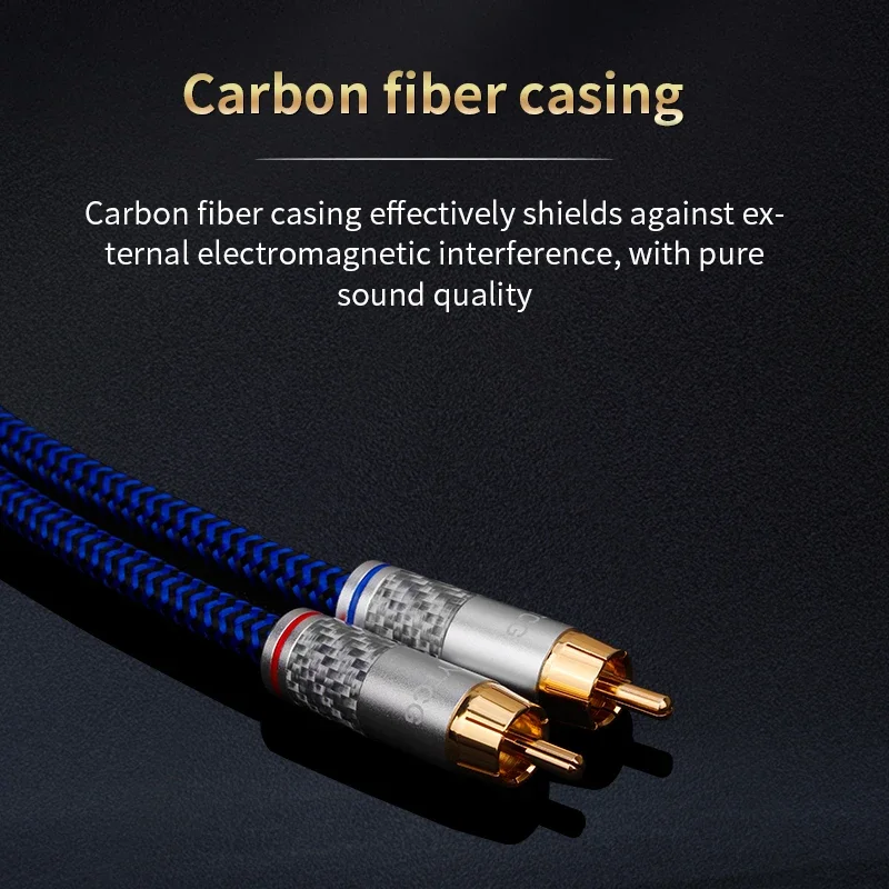 YYTCG 하이파이 오디오 케이블, 앰프 오디오 홈 시어터용, 6N OCC RCA-3.5mm 잭 Aux 케이블, 3.5mm-2RCA 오디오 케이블