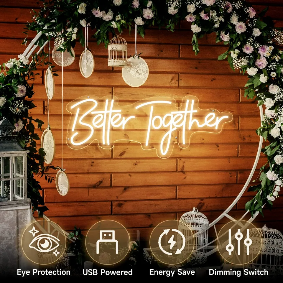 Better Together ネオンサイン ウェディング ネオンサイン LED Better