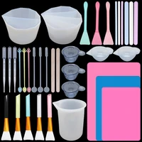 Epoxy Resin Making Tools DIY Pour Split Cup Silicone Epoxy Mix For Paint Pouring Cups Resin Tool Epoxy Resin Jewelry Making Tool
