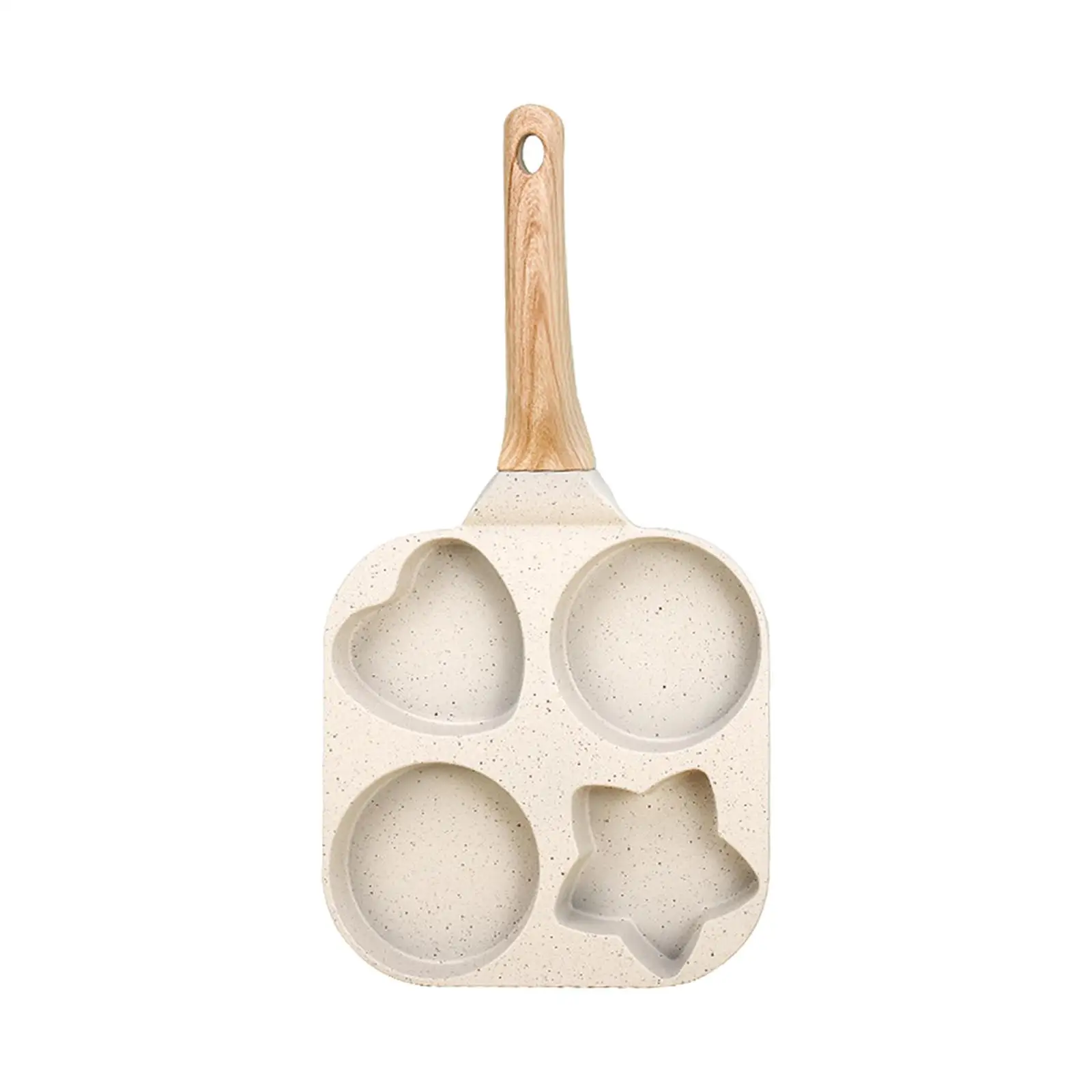 Pancake Pan Heat Resistant Handle Breakfast Maker Kitchen Cooking Tool Omelet Pan for Steak Vegetable Frying Burger Baking