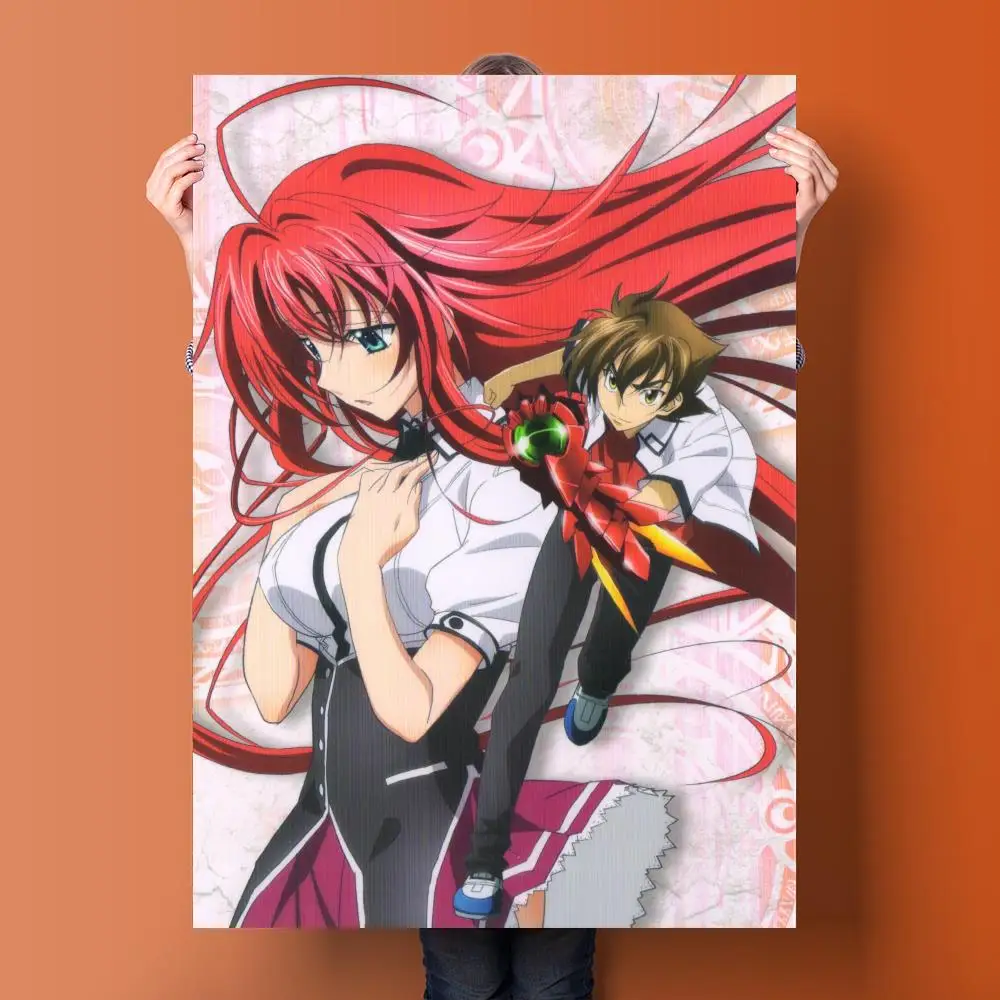 Funny High School Anime DxD Rias Gremory With Friend Poster for