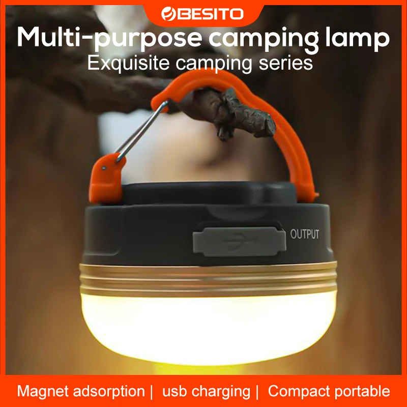 1800mAh USB Rechargeable Portable Flashlight camping light portable flashlight portable lanterns camping lamp camping lantern Camping Equipment Lights LED Lantern Table Lamp Outdoor Hiking Night Hanging