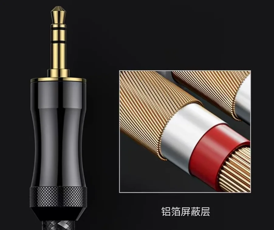 FiiO LR-3.5A Dual RCA Lotus Male Head Turn 3.5mm Male head High quality HiFi Fever Audio cable 6