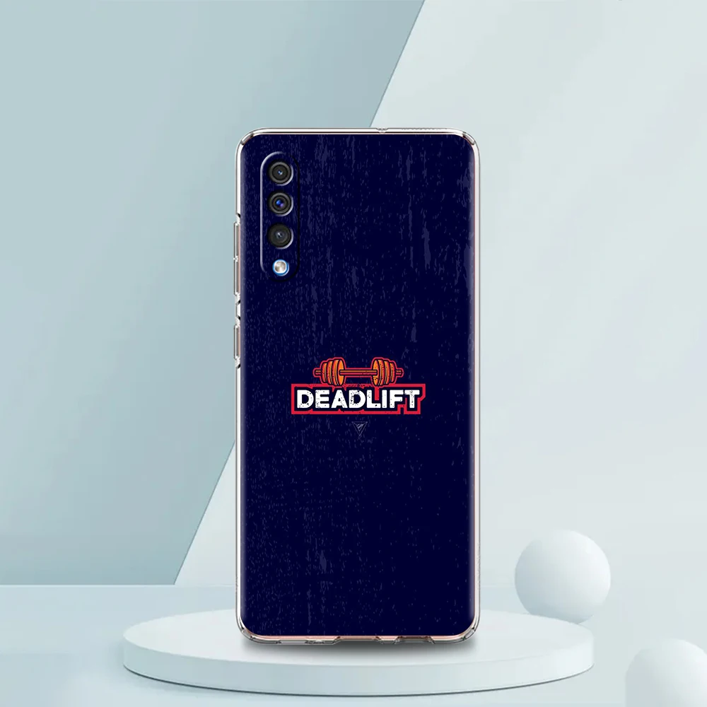 Lang hantel Kreuzheben Fitness transparente Telefon hülle für Samsung Galaxy A12 A50 A52 A70 A40 A10 A20 A30 A02 A03S A04 Silikon hülle – Detail 2