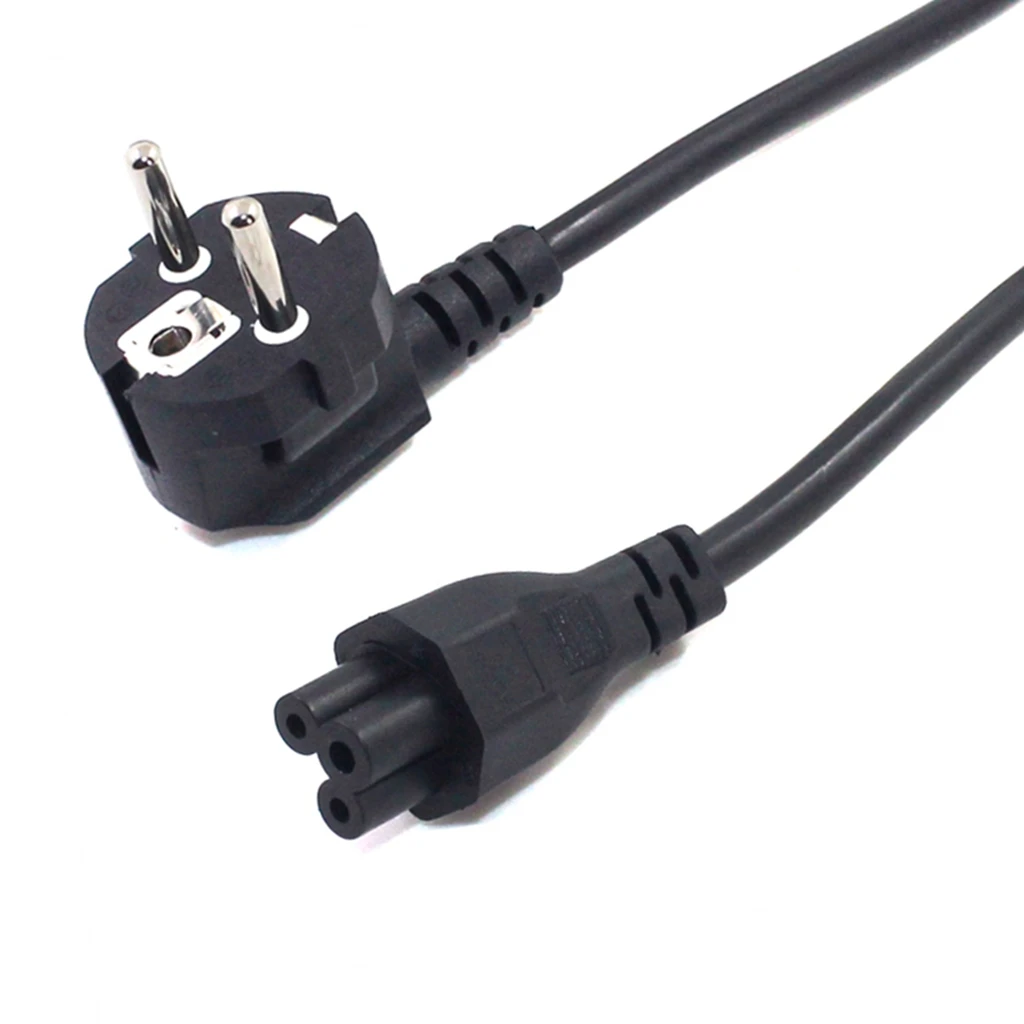 

Lenovo HP Notebook Power Cord, EU European Plug to IEC 60320 C5 Cloverleaf Power Lead Extension Cable