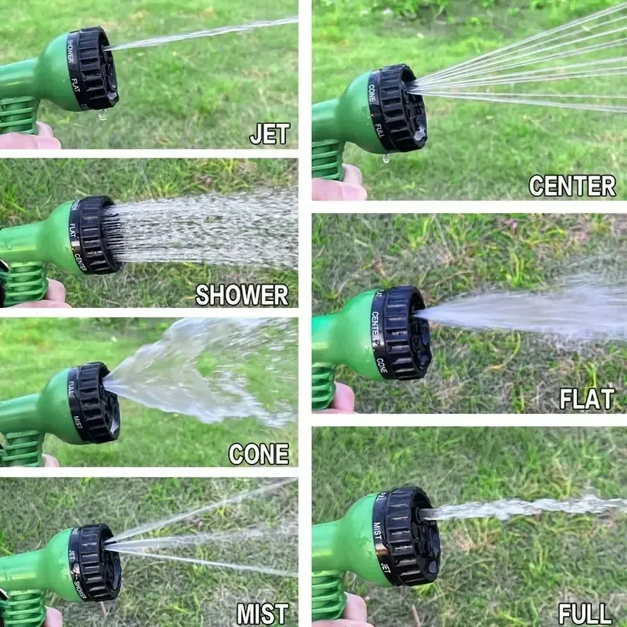 Expandable Magic Hose High-Pressure Car Wash 7Water Spraying Functions Water Gun Home Garden Watering Hose expandable magic hose,expandable water hose,water hose,expandable hose,garden hose,water gun