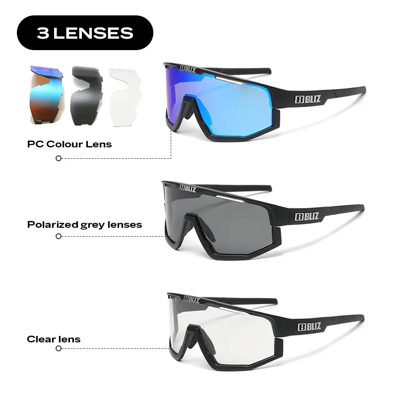 B BLIZ Fashion Outdoor Cycling Sunglasses Men MTB Bike Glasses Sports Hiking Mountain Women Bicycle Cycling UV400 Goggles - Image 4