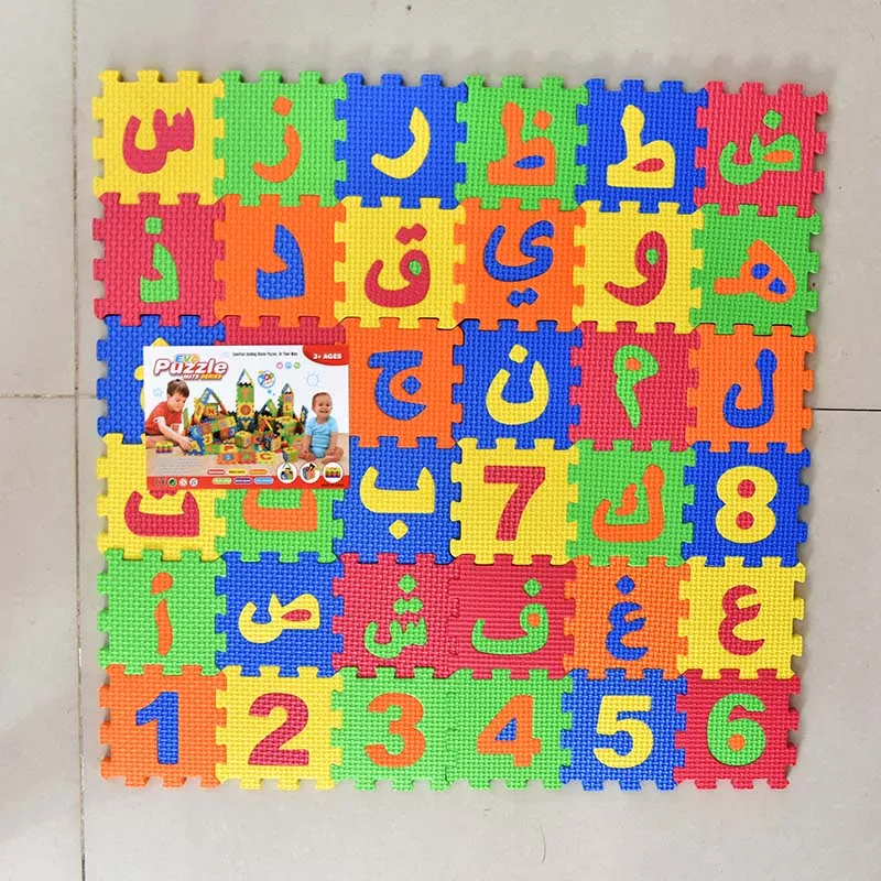 Arabic EVA Alphabet Toys Kids Baby Play Puzzle Mats Carpet Rugs Blocks 28PCS Arabic Language 8 PCS Number Gift educational learning toy alphabet educational toys