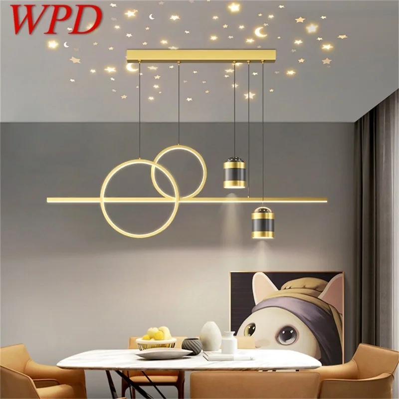 

WPD Nordic Pendant Lamp Creative LED Vintage Fixtures Decorative for Home Living Dinning Room Gold Chandeliers