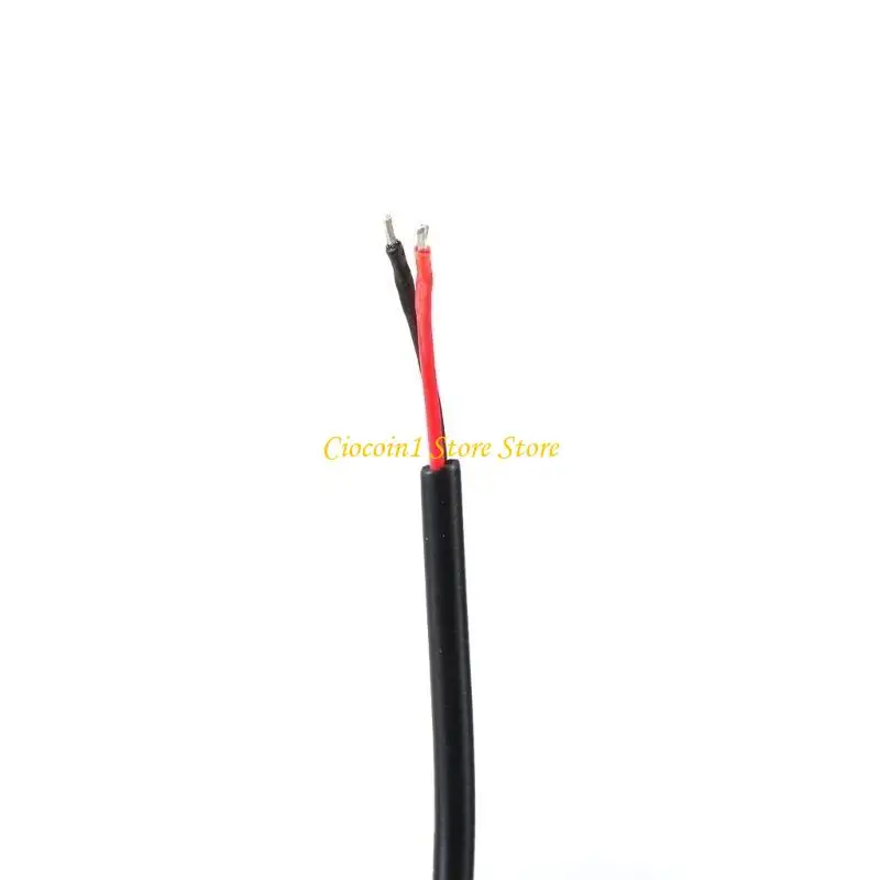 A3PC 휴대용 남성 USB 2핀 연장 코드 피그테일 2핀 전원 케이블 라인 22AWG