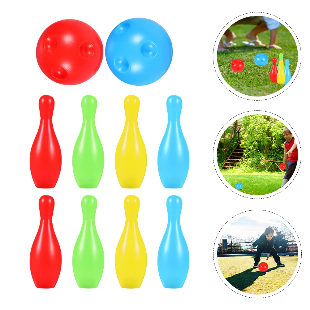 

Bowling Ball Toys Sports Outdoor Indoor Activity Parent-Child Interactive Fun Sports Bowling Game Toys For Kids Gift