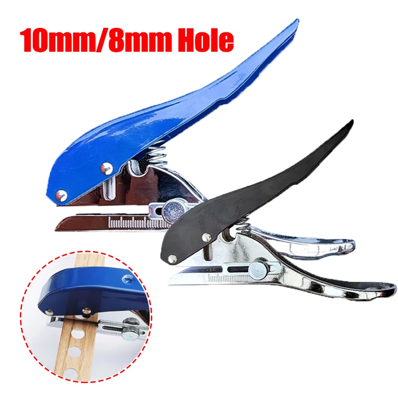 

8mm/10mm Aperture Round Punch Pliers Edge Banding Punching Pliers Credit Photo Paper Card Round Puncher Paper Cutter Hand Tool