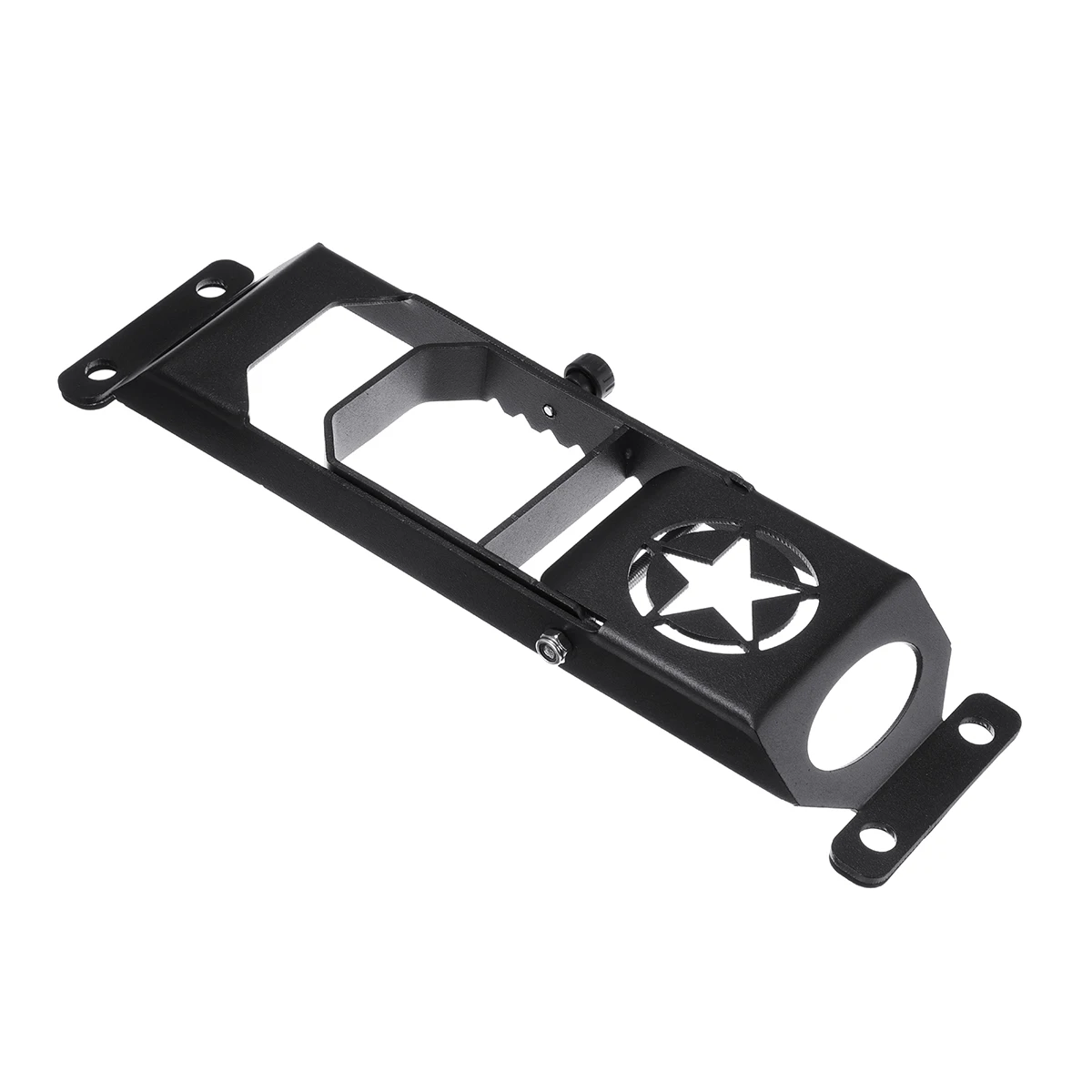 Car Exterior Door Hinge Folding Foot Pedal Peg Rest Pedal Plate Foot Pegs Jeep Wrangler JK JL 2007- Matte Black door hinge repair plate