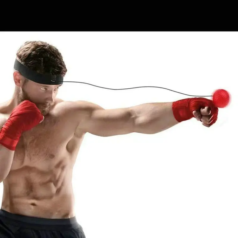 Head-Mounted Pu Ball Head Wear Speed Training Ball Boxing Reaction Speed Fighting Reaction Coordination Fight Vent
