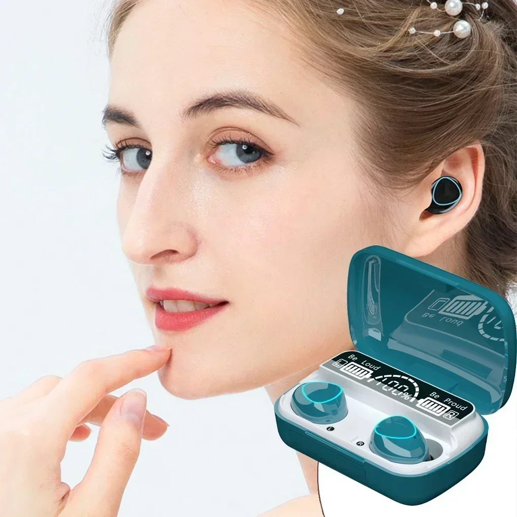 M10 Wireless Headphone Bluetooth Earphones Waterproof Earpieces Sport Earbuds For Huawei Iphone OPPO Xiaomi TWS Music Headset 6