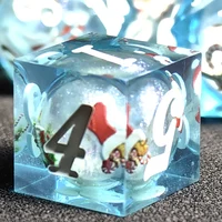 Dnd Handmade Resin Dice Sharp Edge Polyhedral Dice D+D Dice Set For Dungeon and Dragon Pathfinder Role Playing Game(RPG)/MTG D&D 2