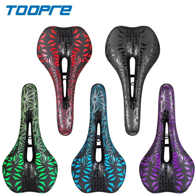 Bicycle Saddle PU Leather Gel Filled for MTB Mountain Road Bike