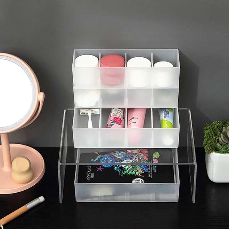 Adjustable Drawer Storage Box Plastic Clear Plastic Organizer Holds Storage Box With Adjustable Divider