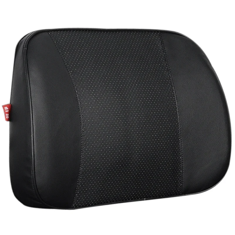 PU Leather Car pillow Lumbar Cushion Chair Pillow Auto Back Pillow for Car Travel Memory Foam relief Back Pain fill the gap 2