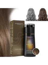 Effortless Quick - Color Hair Dye Shampoo with Natural Plant Ingredients - Light brown