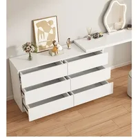 Coiffeuse, simple et moderne, table de maquillage, casier de rangement, plusieurs tailles disponibles, adaptée au dressing de chambre à coucher 3
