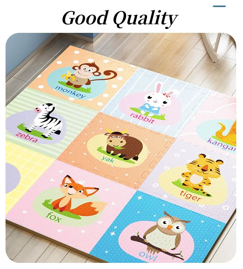 Play Mats 9PCS Baby Game Mat 30x30cm Baby Play Mat Thick 1cm Activities Mat for Baby Game Mat Room Mat Tatame Floor Mat Foot Mat