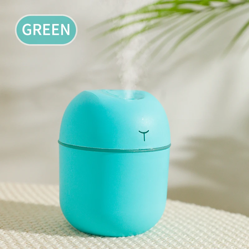 Humidificateur d'air ultrasonique USB Portable, diffuseur d'huile essentielle, purificateur de voiture avec lumière LED, lumière romantique