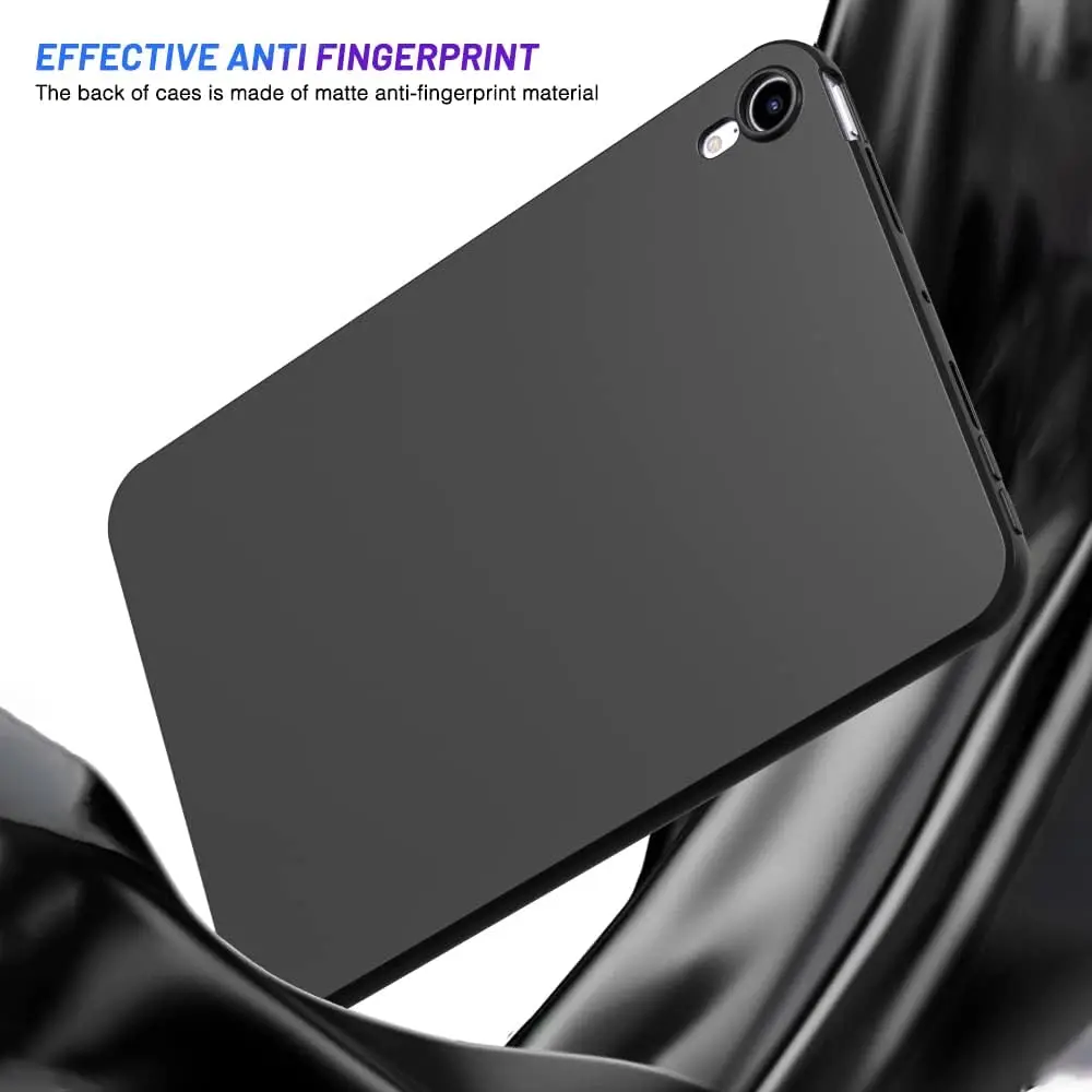Capa Protetora Flexível de Silicone Tpu para Ipad Estojo Macio Capa Traseira Preta Ipad Mini 79 Mini 2023 8.3 Mini ° 6ª Geração - Imagem 2