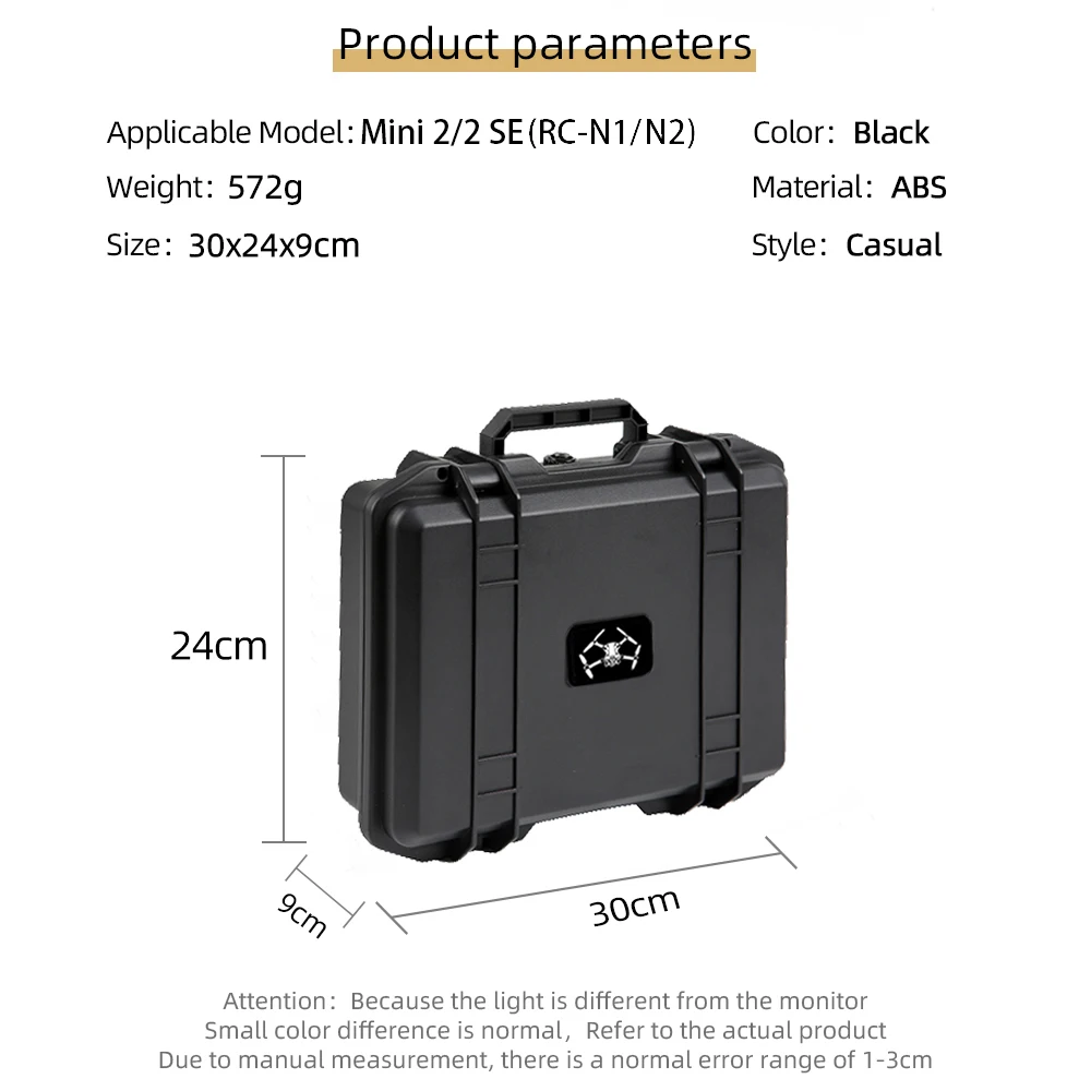 Étui étanche rigide pour DJI Mini 2/Mini 2 SE - Coque de protection antichoc