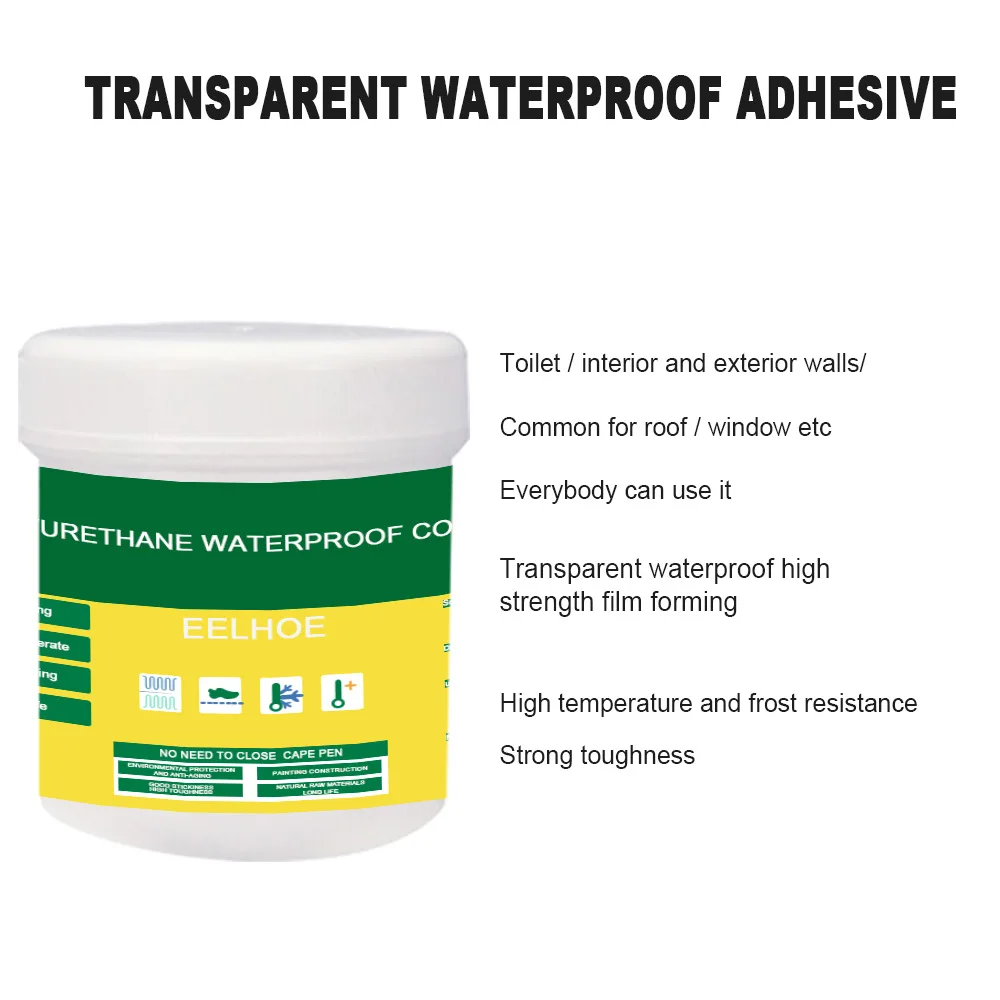 30/100/300g Waterproof Coating Sealant Agent Transparent Invisible Paste Glue With Brush Restore Adhesive Roof Bathroom waterproof sealant sealant paste